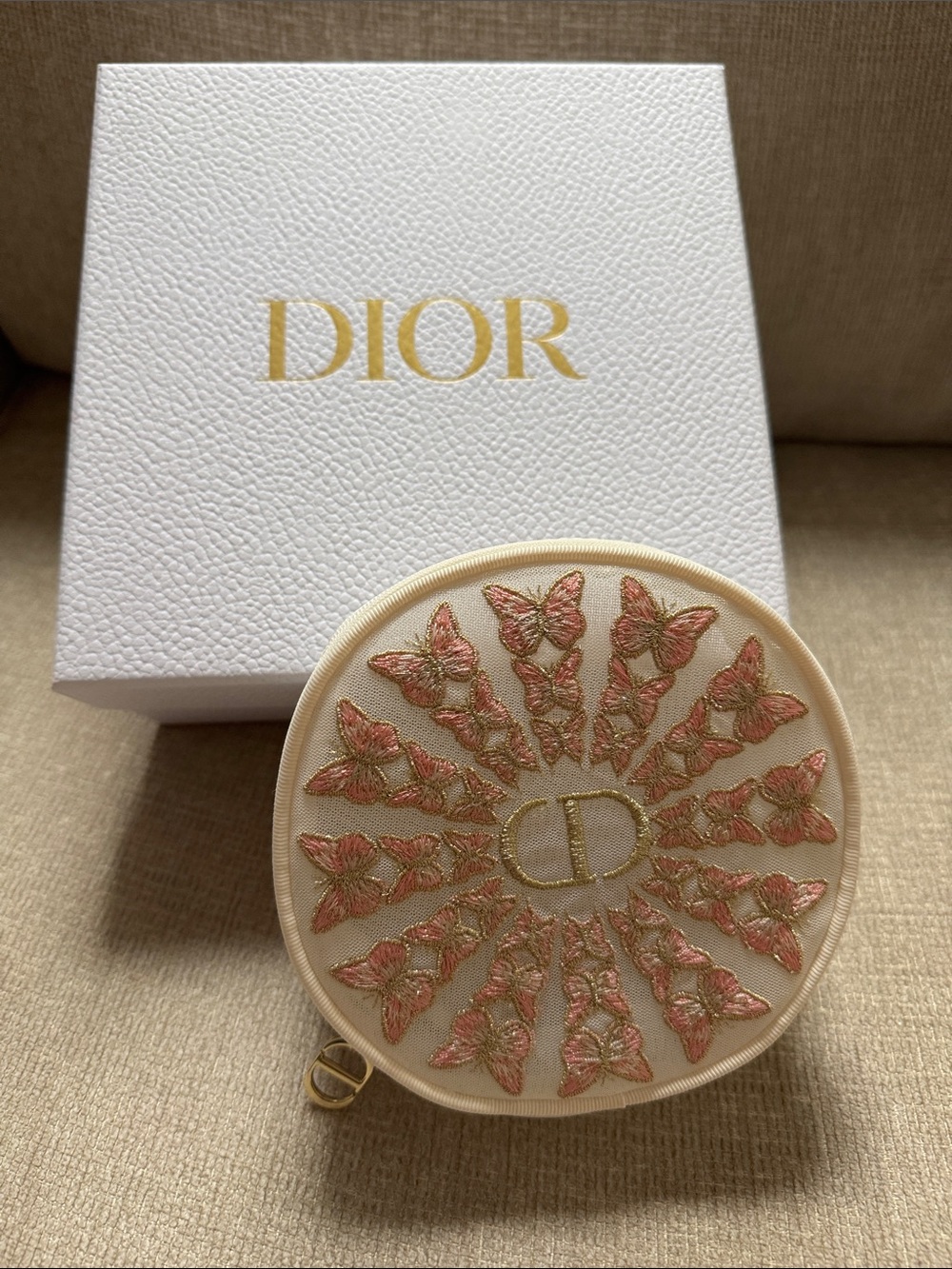 Dior Beauty Butterfly Mesh Pouch